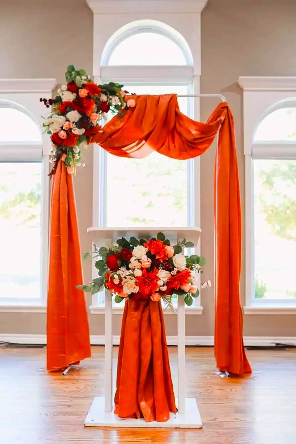 بکدراپ جشن با تم نارنجی