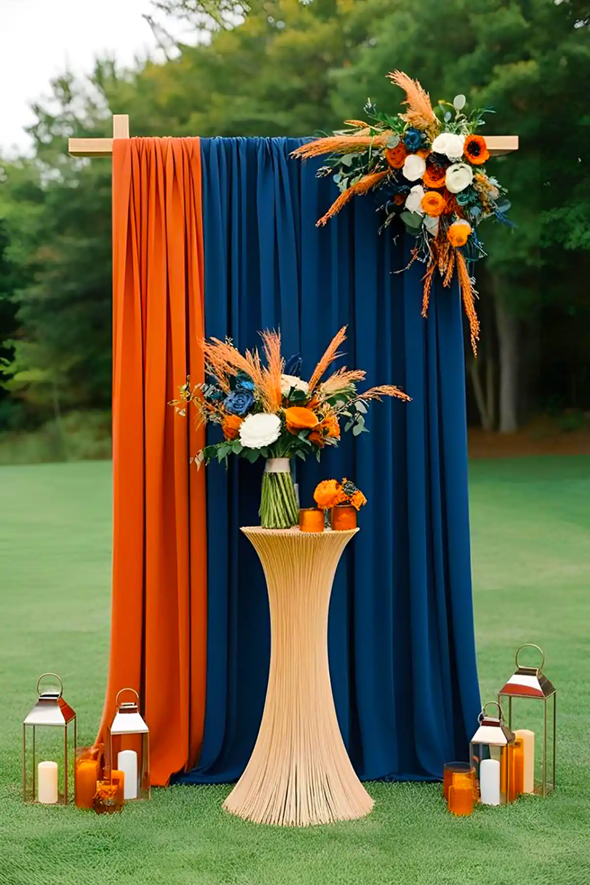 بکدراپ جشن با تم نارنجی