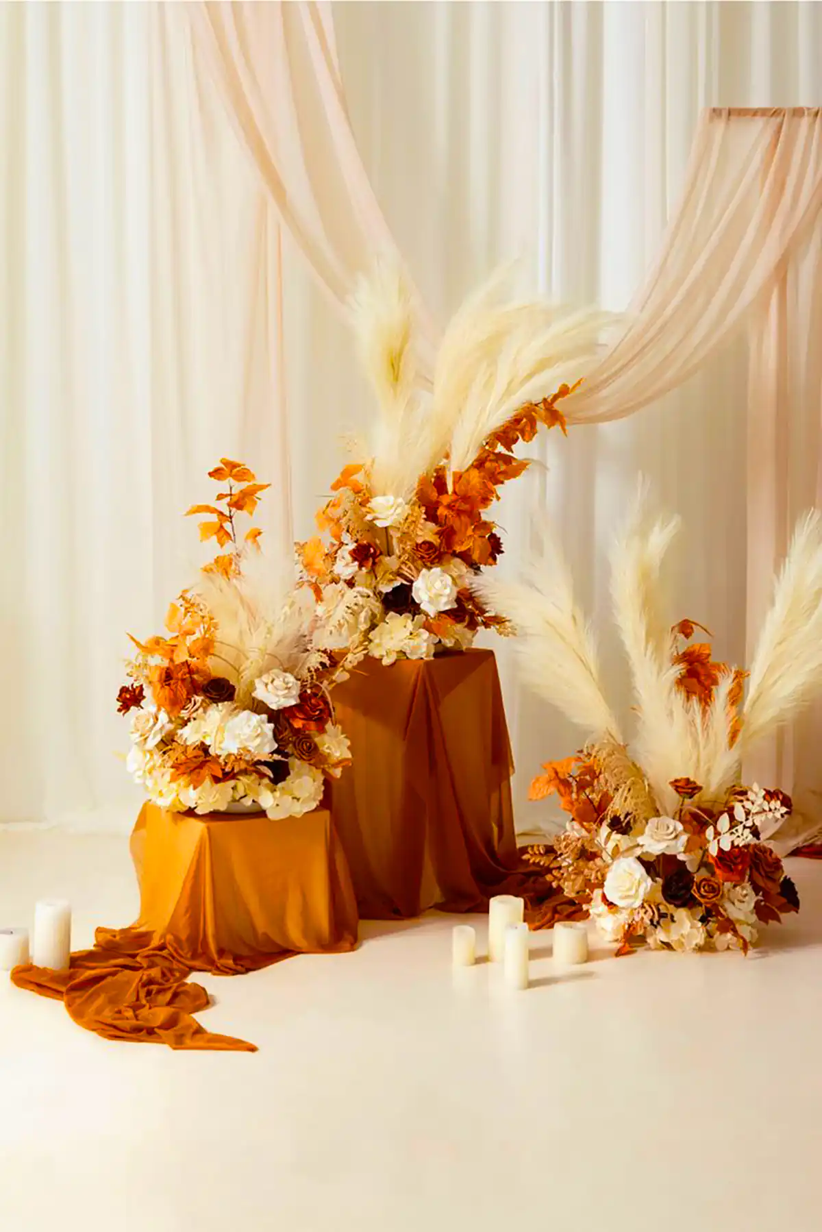 بکدراپ جشن با تم نارنجی