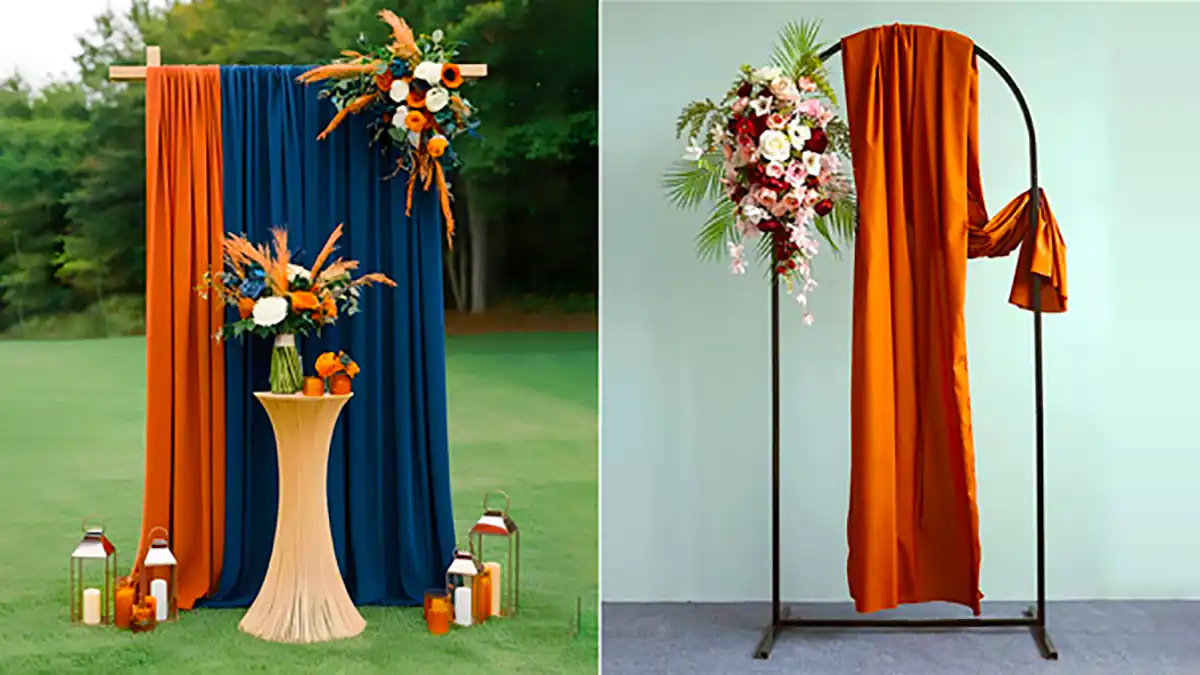 بکدراپ جشن با تم نارنجی