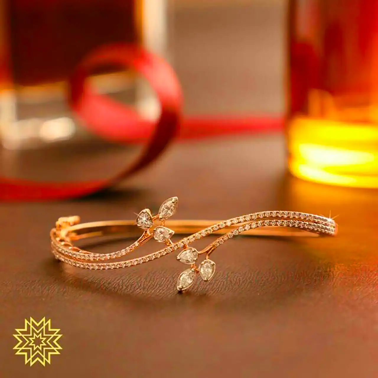 بنگل طلا ظریف دخترانه