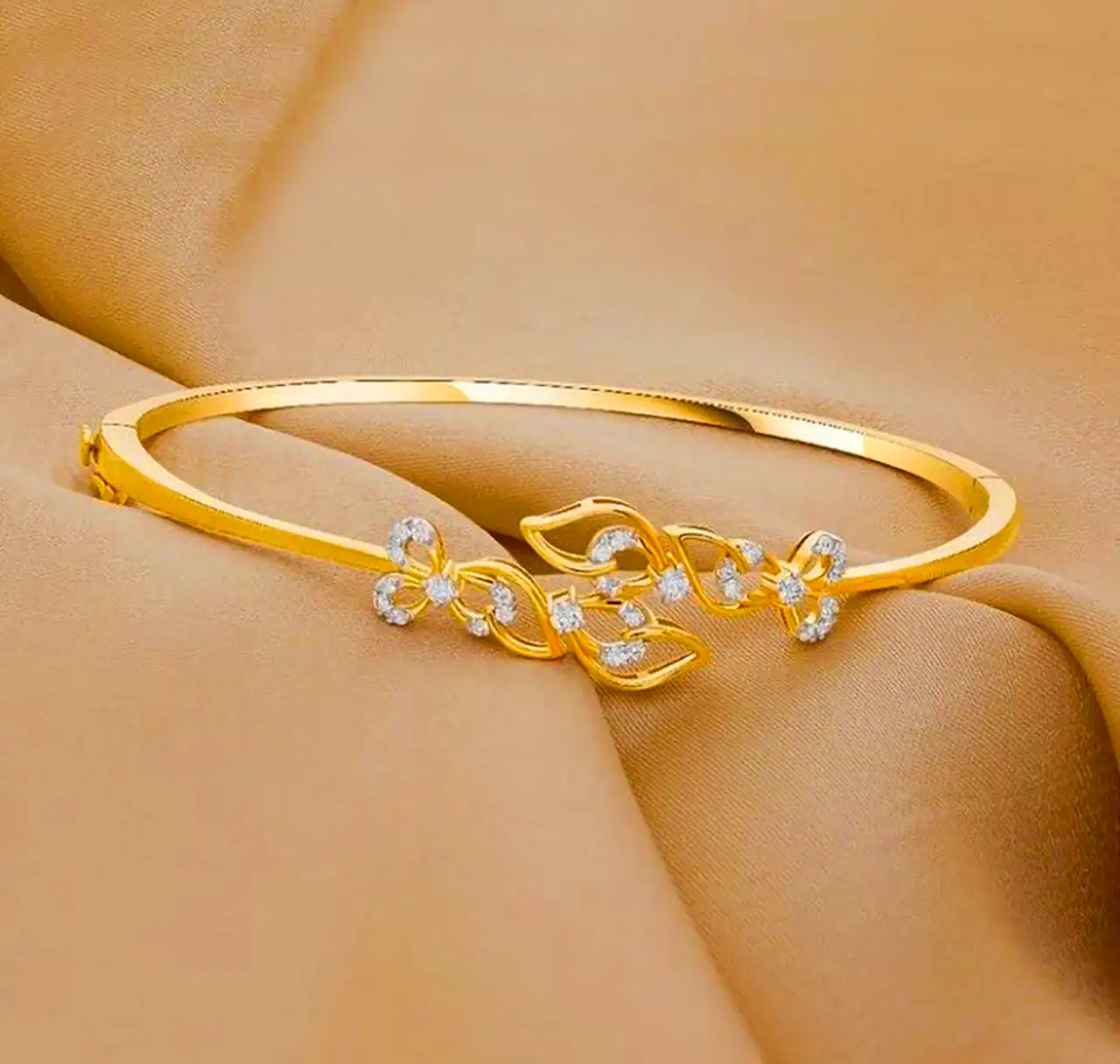 بنگل طلا ظریف دخترانه