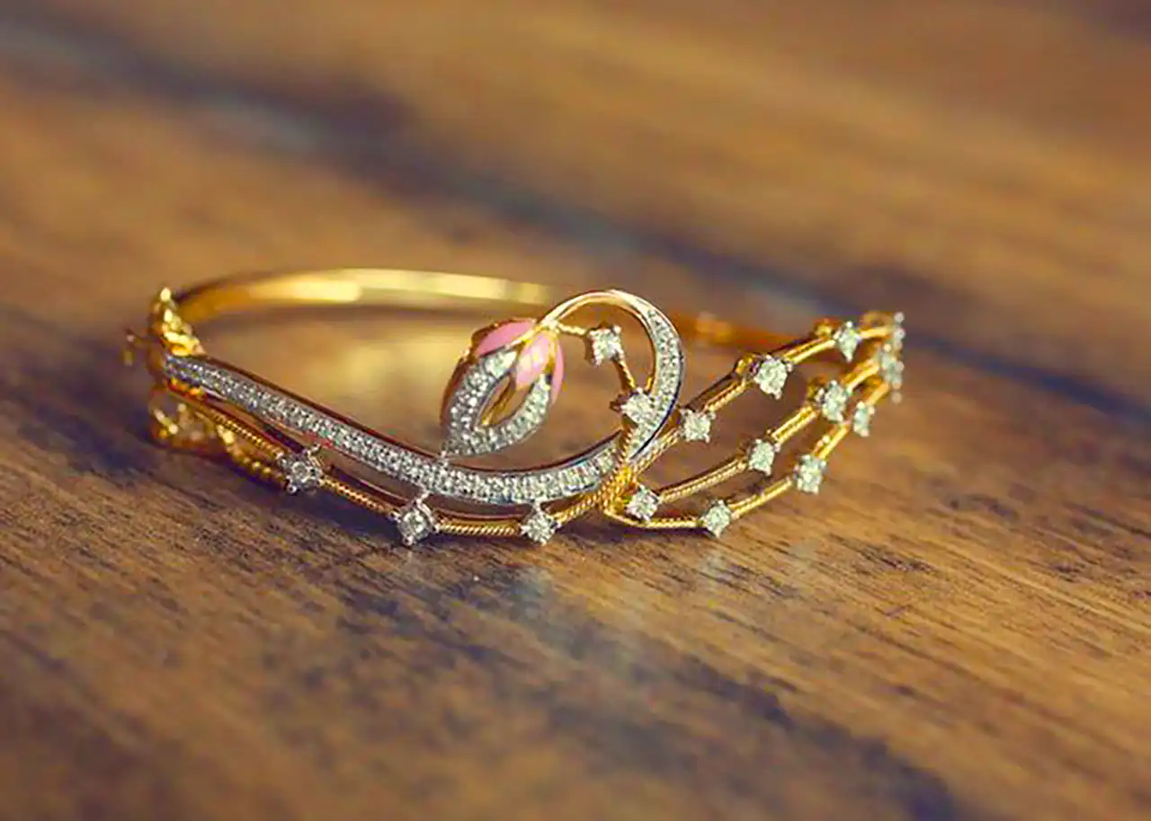 بنگل طلا ظریف دخترانه