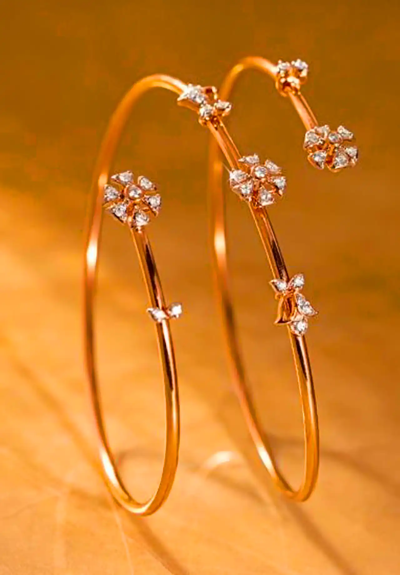 بنگل طلا ظریف دخترانه