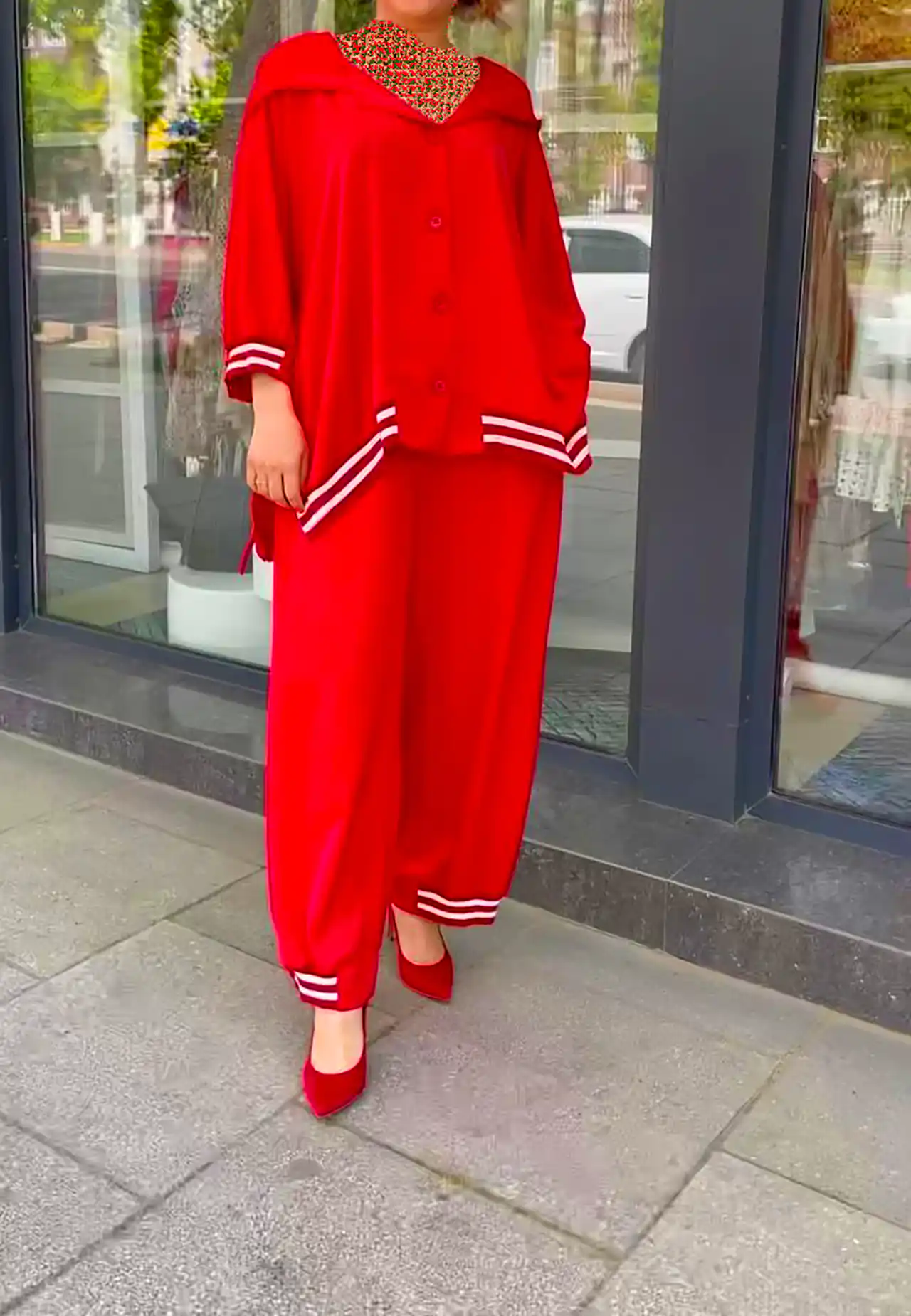 بلوز و شلوار گرم و ساده