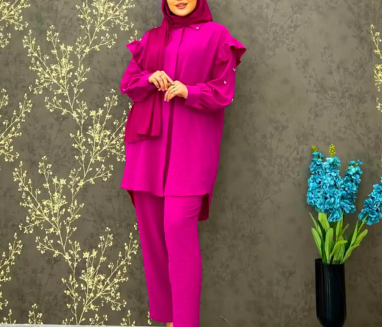 بلوز و شلوار گرم و ساده