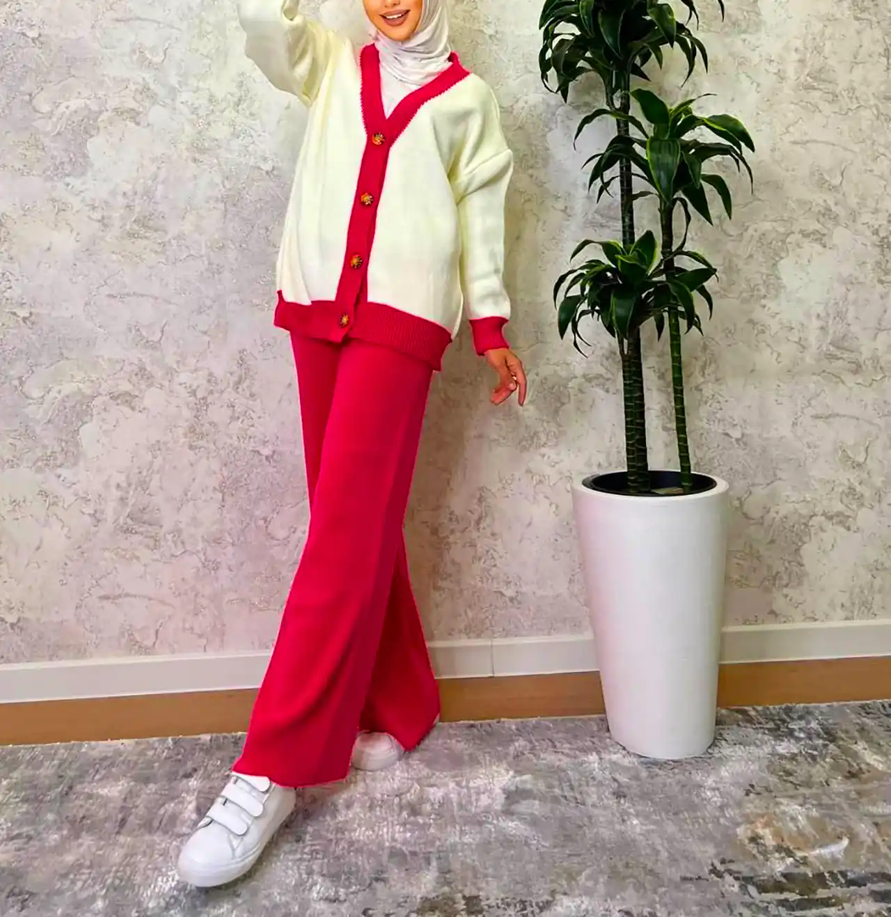 بلوز و شلوار گرم و ساده