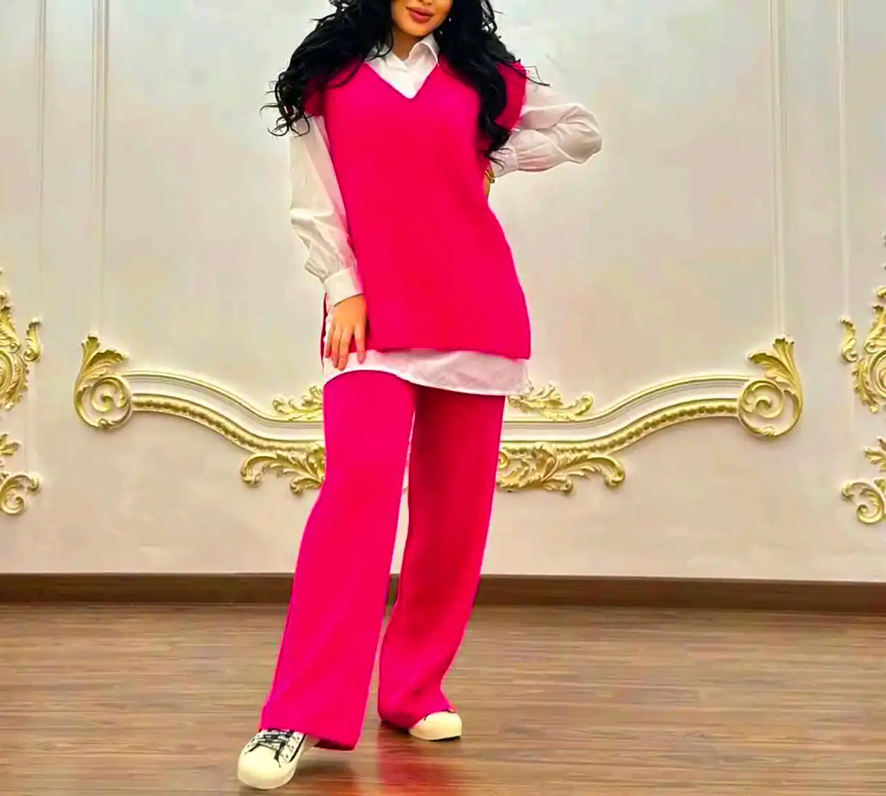 بلوز و شلوار گرم و ساده