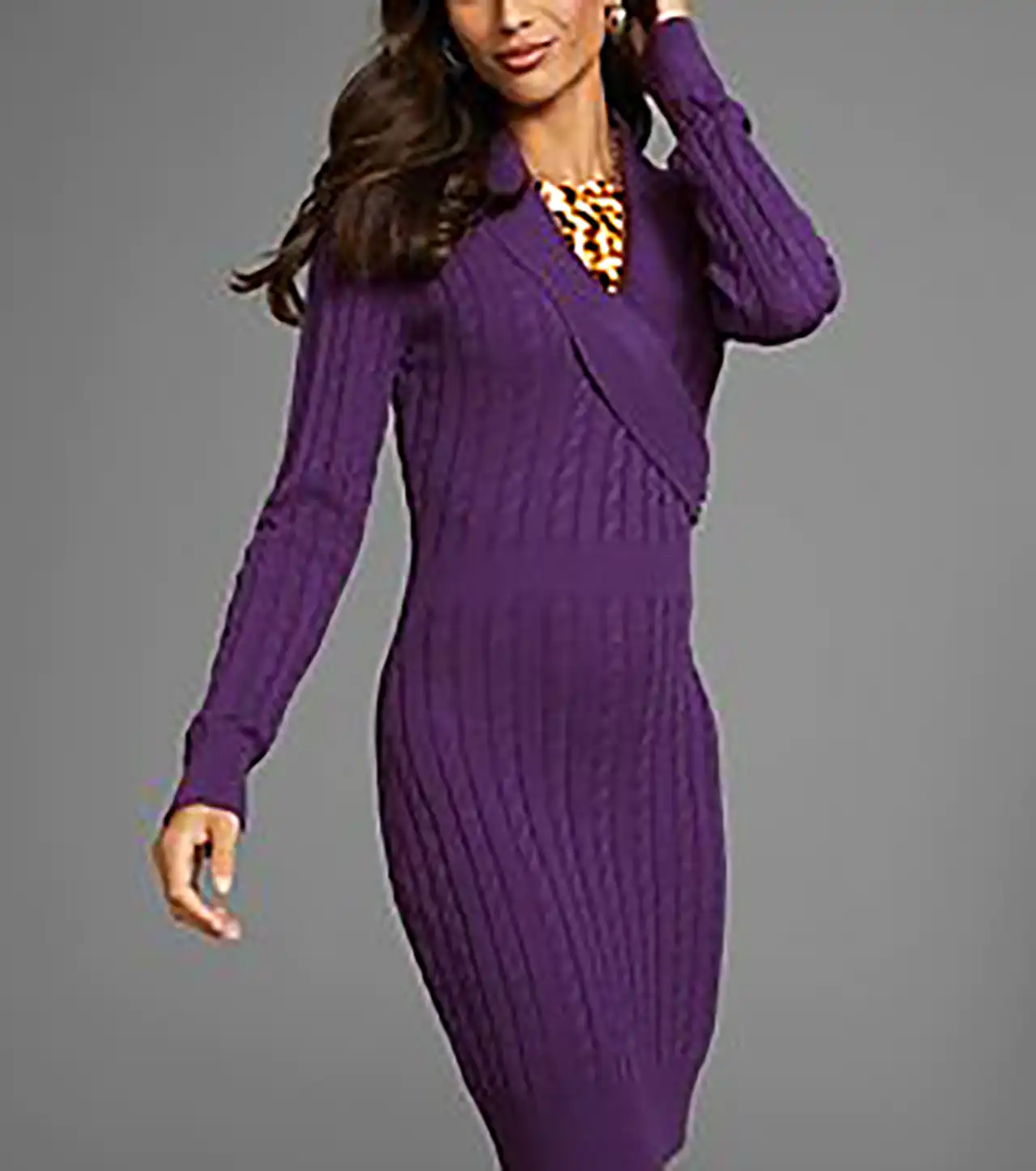 بلوز بافت بنفش ساده