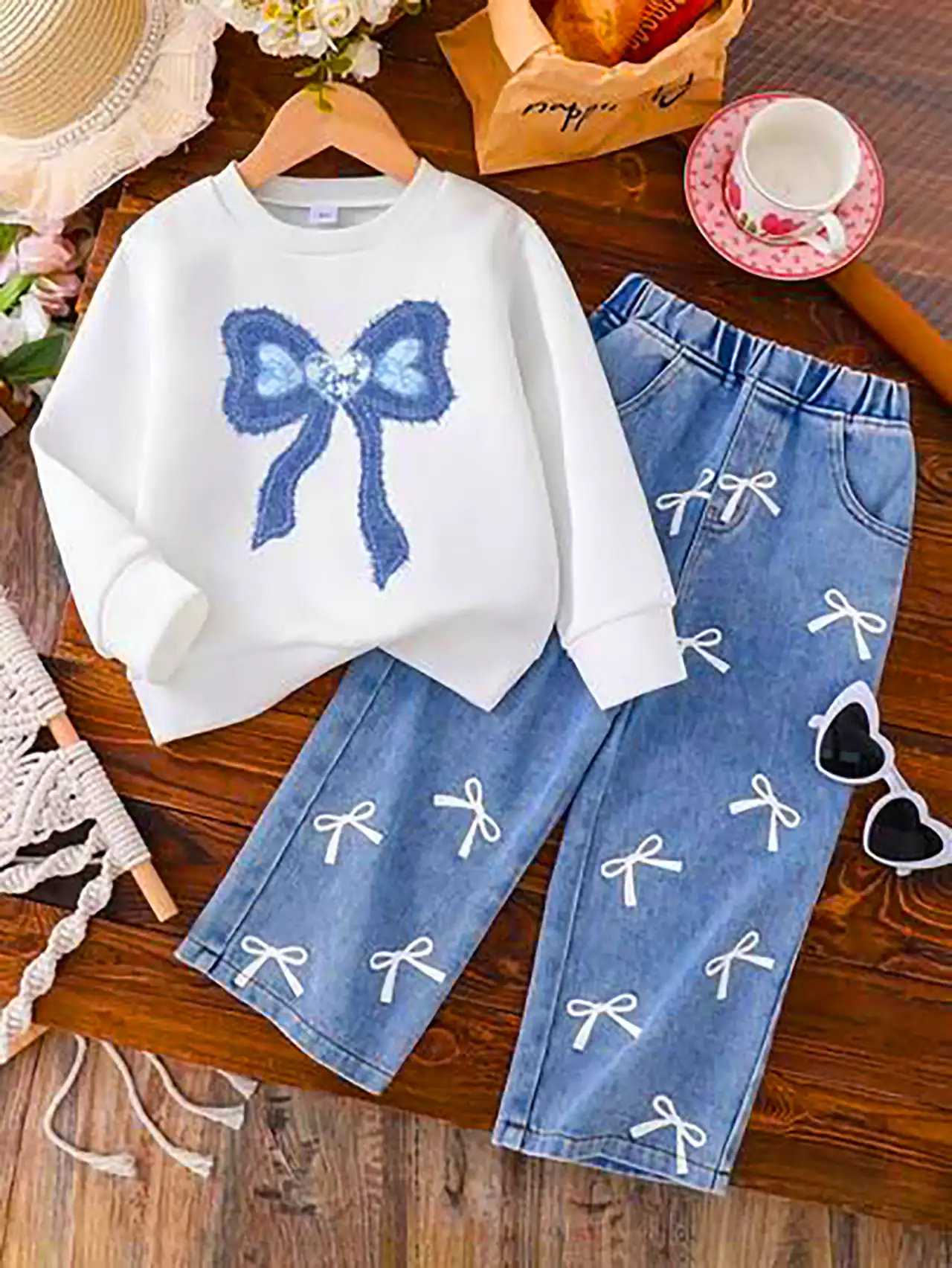 بلوز شلوار بهاری دخترانه