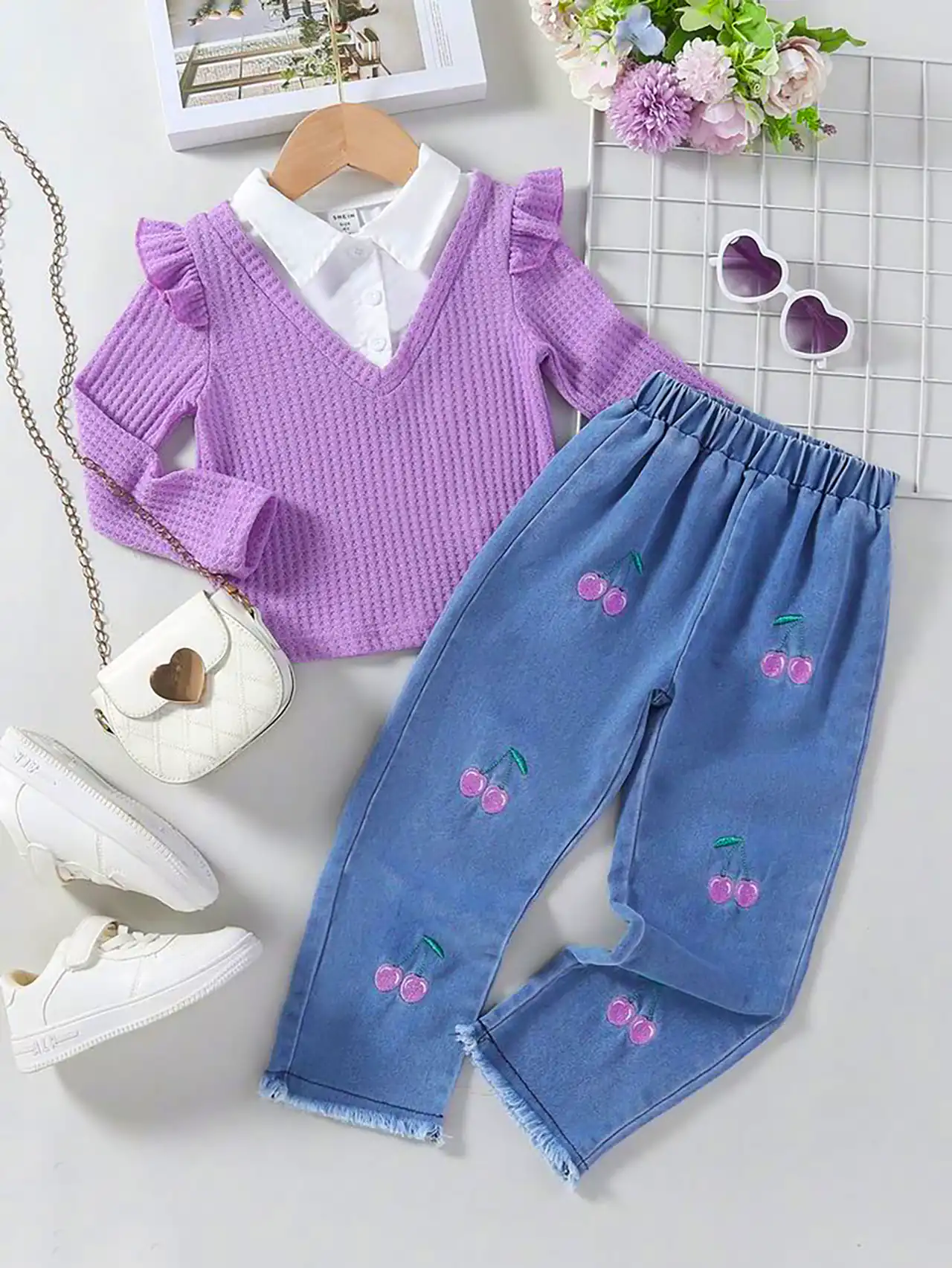 بلوز شلوار بهاری دخترانه