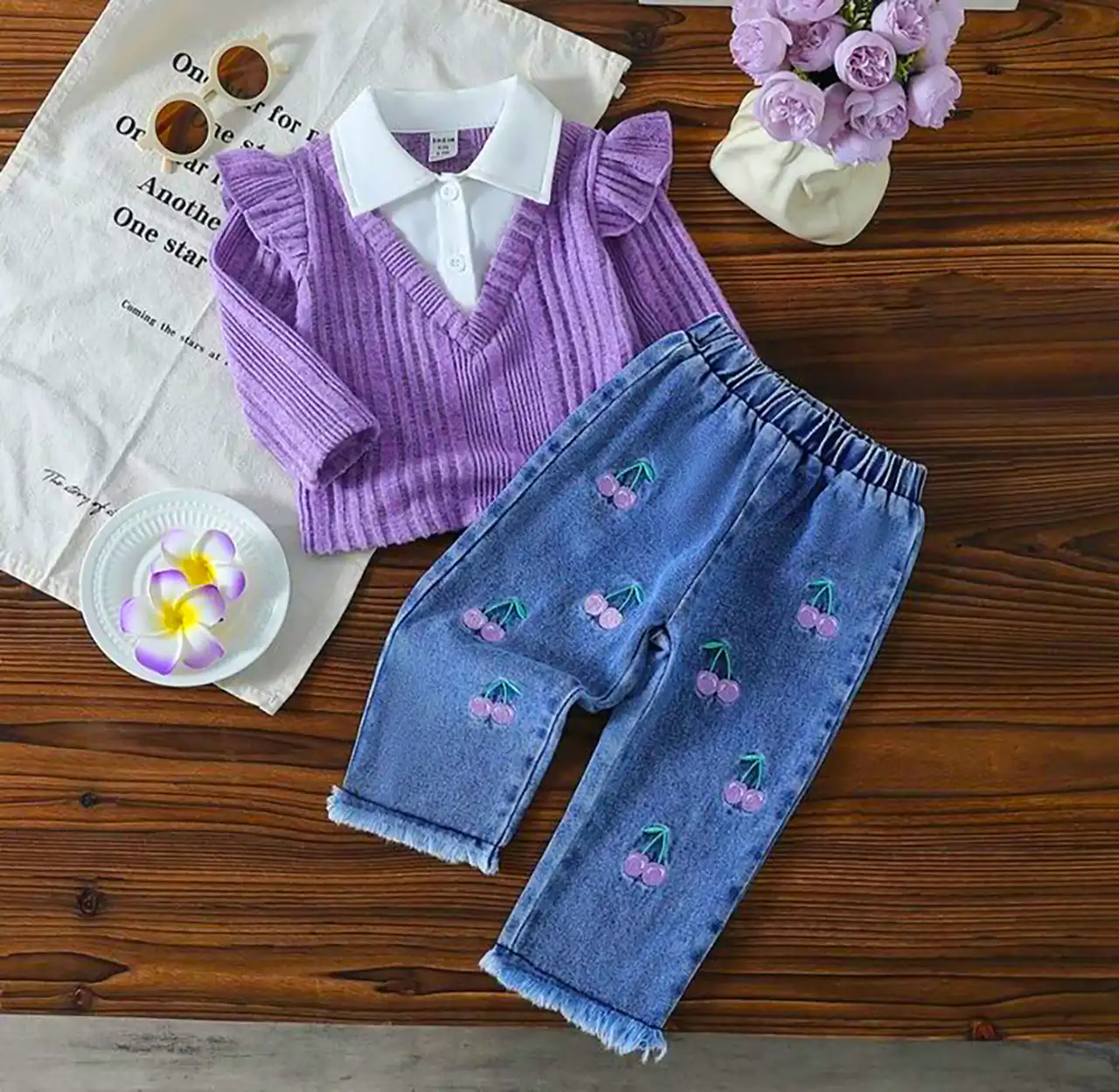 بلوز شلوار بهاری دخترانه