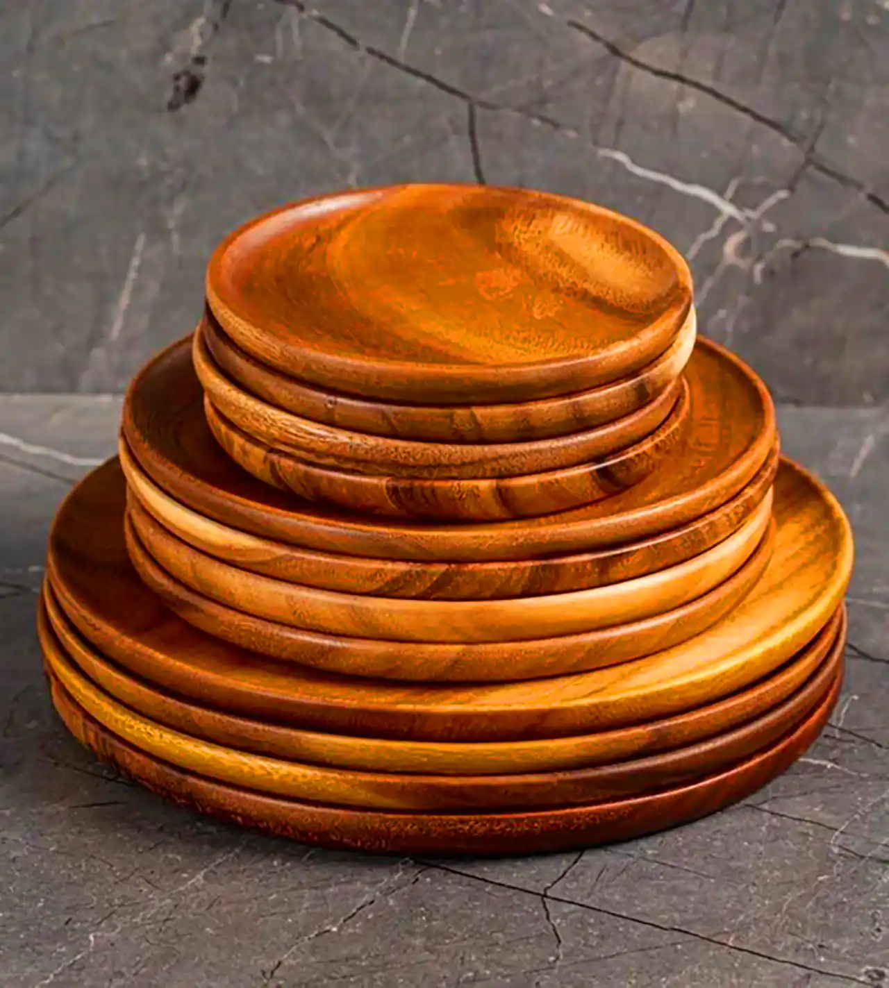 بشقاب مدرن چوبی