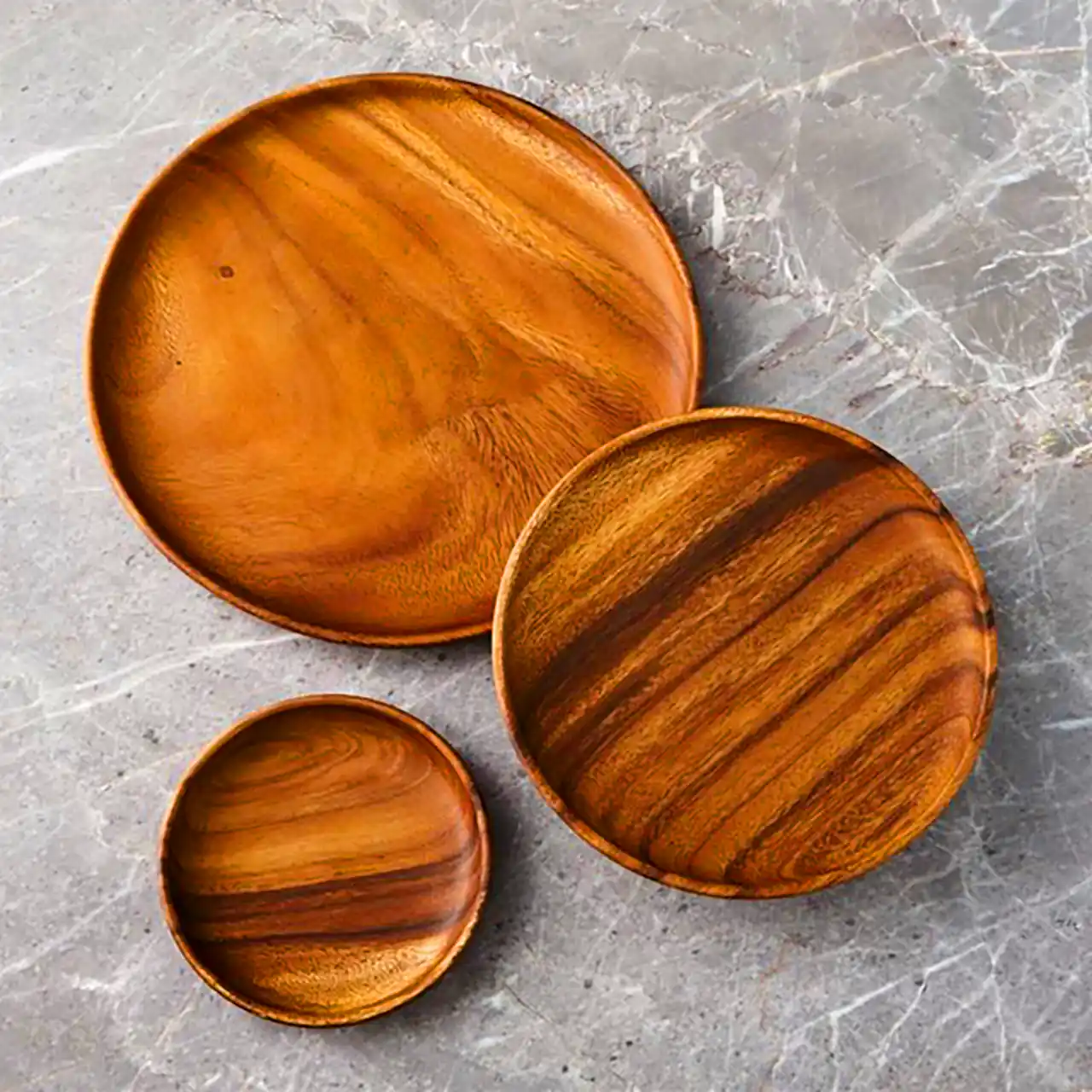 بشقاب مدرن چوبی