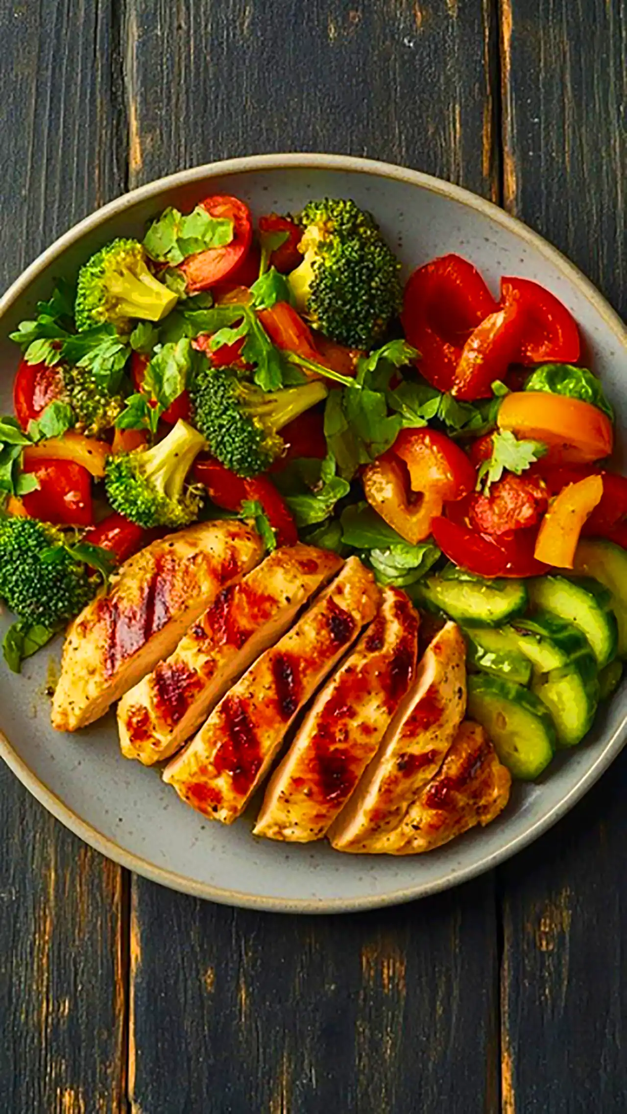 بشقاب غذای سالم و رژیمی