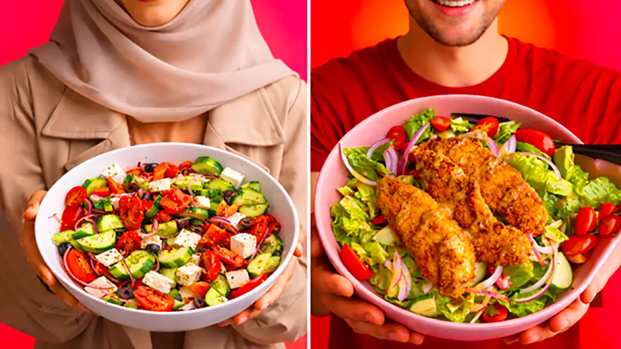 بشقاب غذای سالم و رژیمی