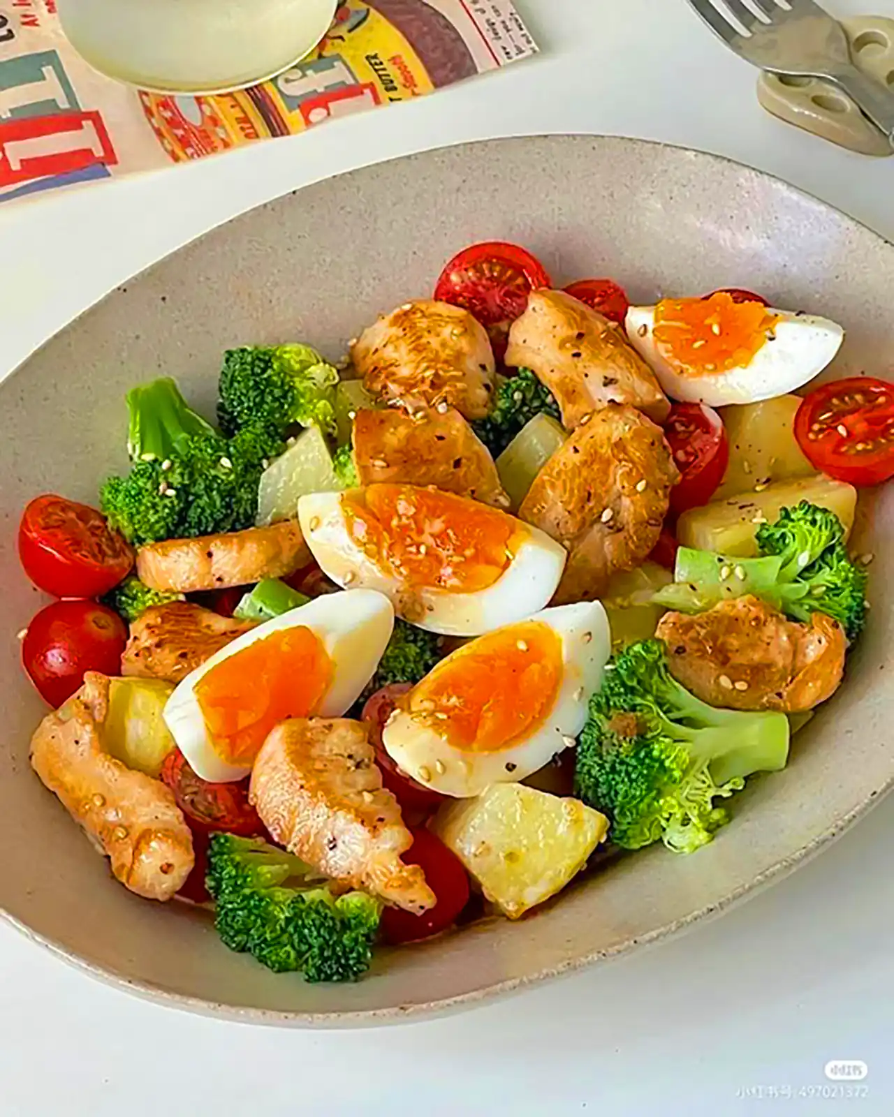 بشقاب غذای سالم و رژیمی