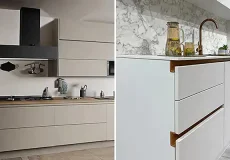 مدل کابینت بدون دستگیره + زیباترین مدل های کابینت بدون دستگیره بسیار شیک