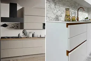 مدل کابینت بدون دستگیره + زیباترین مدل های کابینت بدون دستگیره بسیار شیک