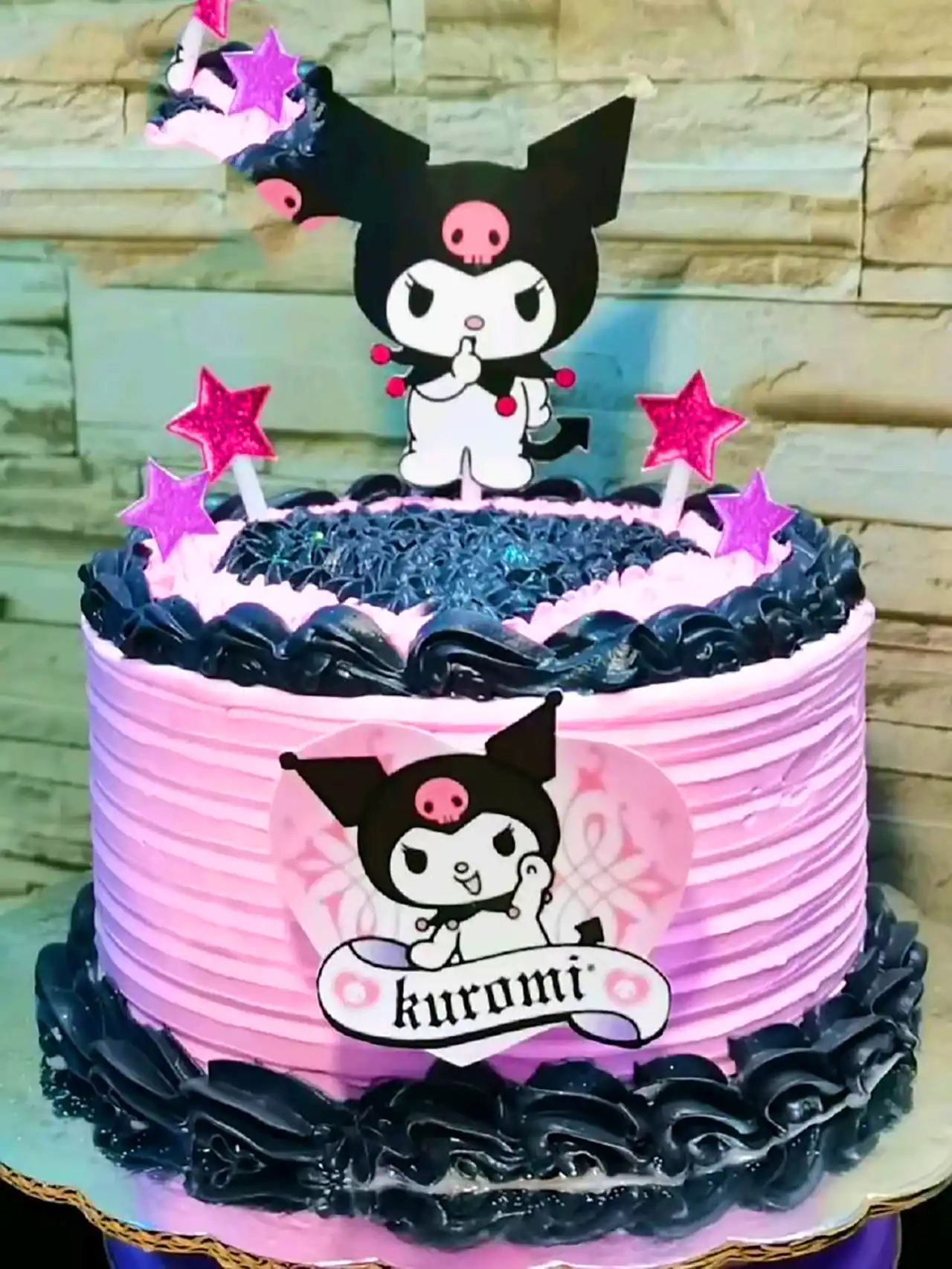 کیک فانتزی دخترانه کیوت لبوبو