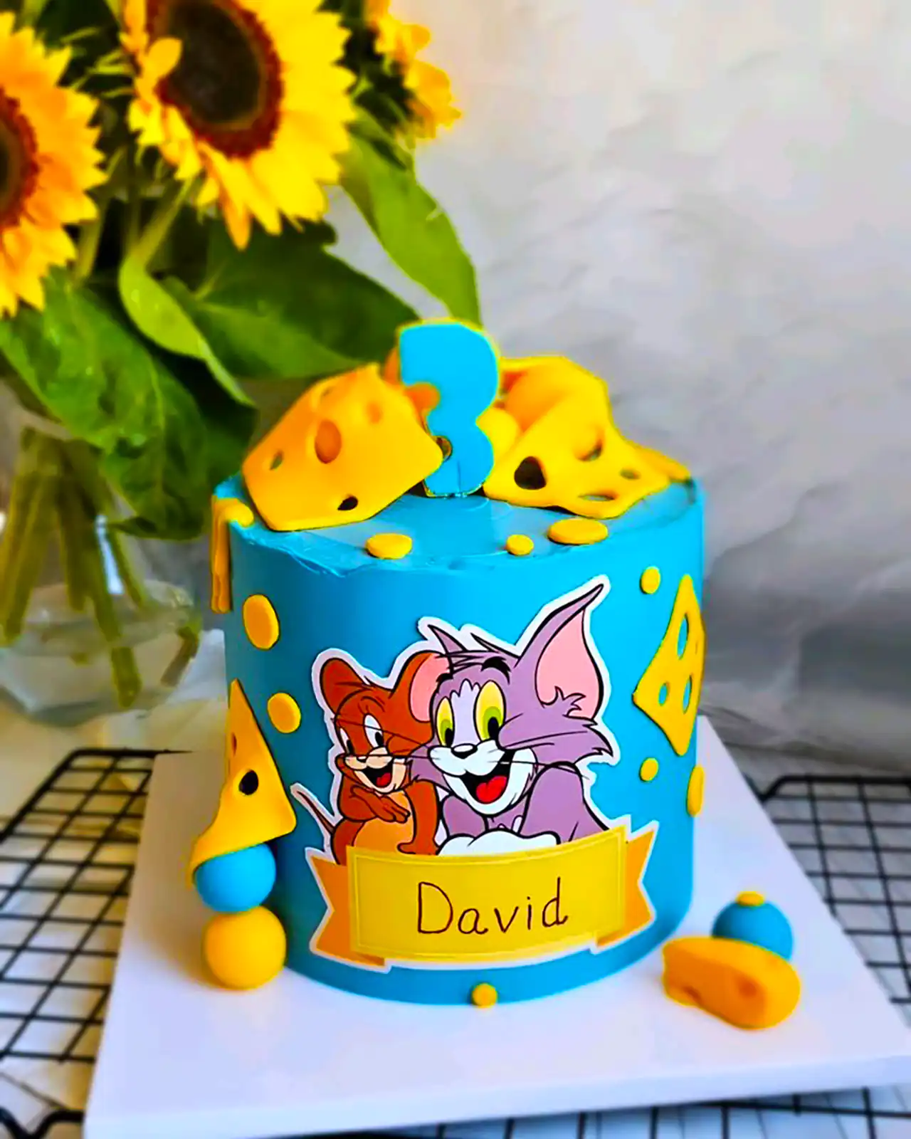 کیک تولد موش و گربه