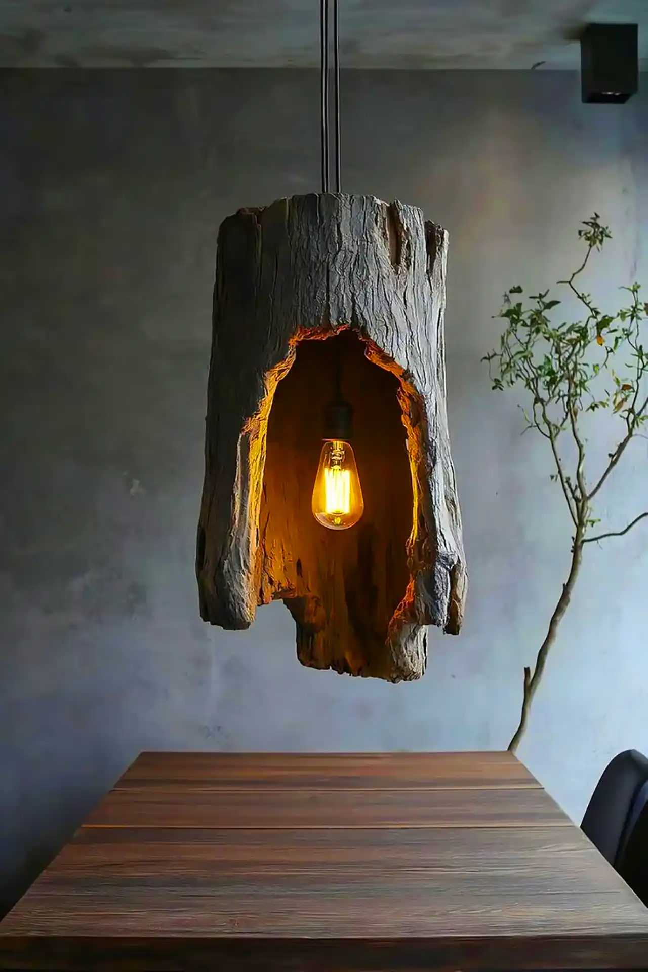 چراغ آویز چوبی نئوکلاسیک 