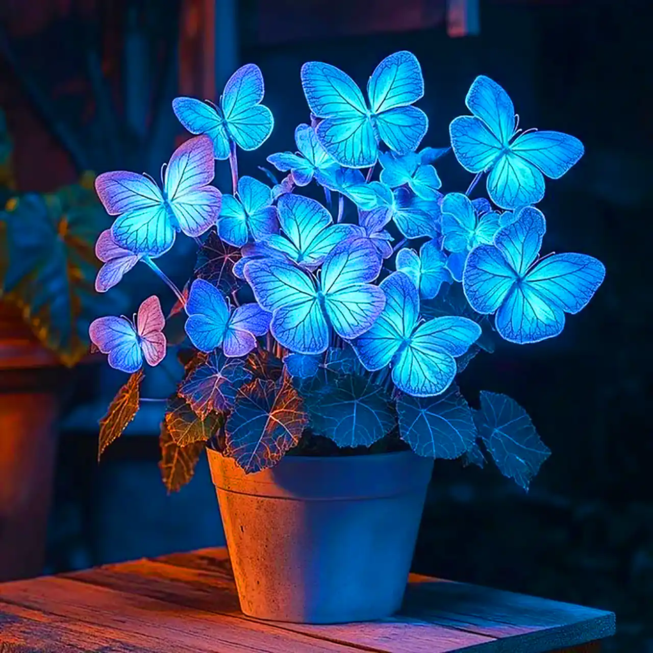 چراغ خواب فانتزی طرح گل