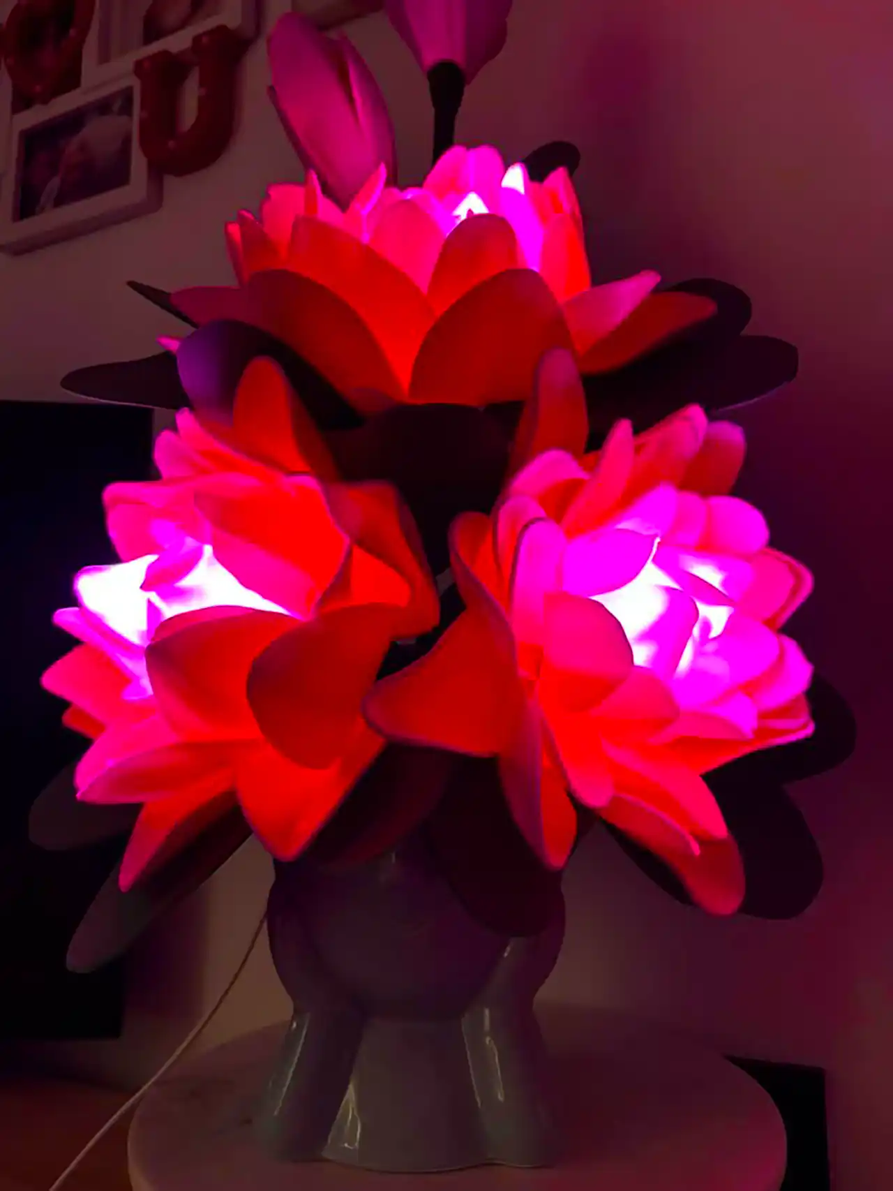 چراغ خواب فانتزی طرح گل