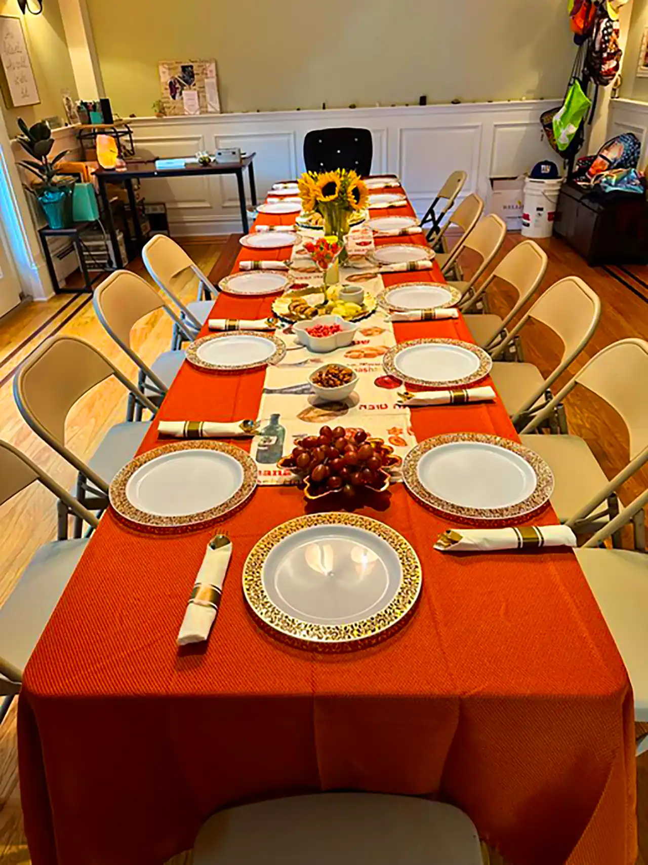 چیدمان میز شام شیک 