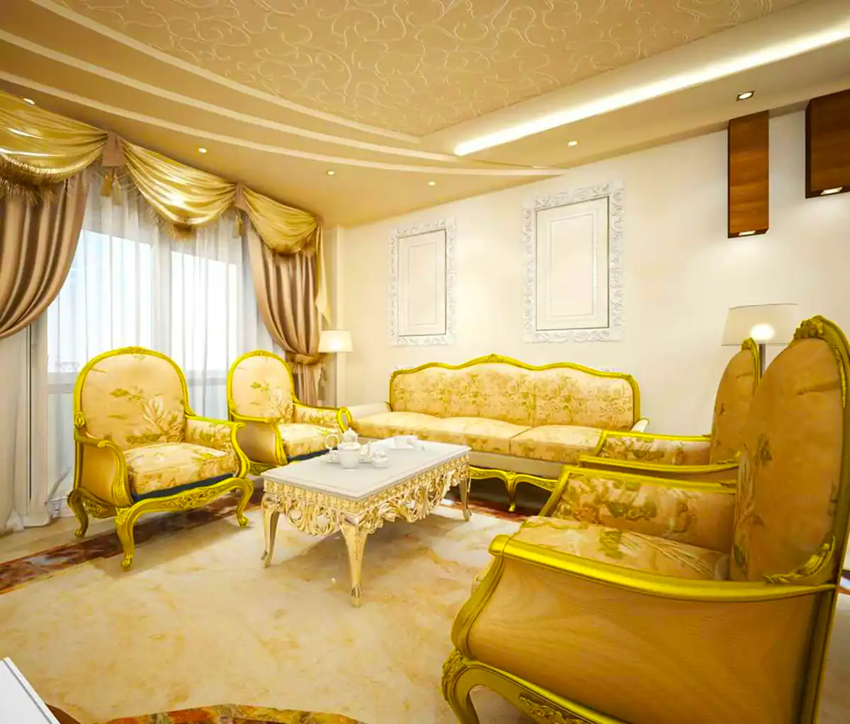 چیدمان مبلمان پذیرایی