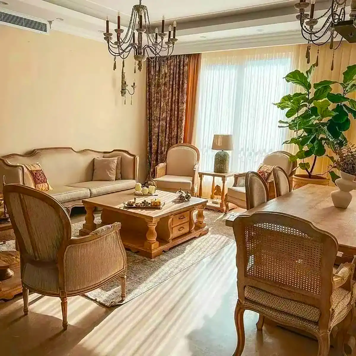 چیدمان مبلمان پذیرایی
