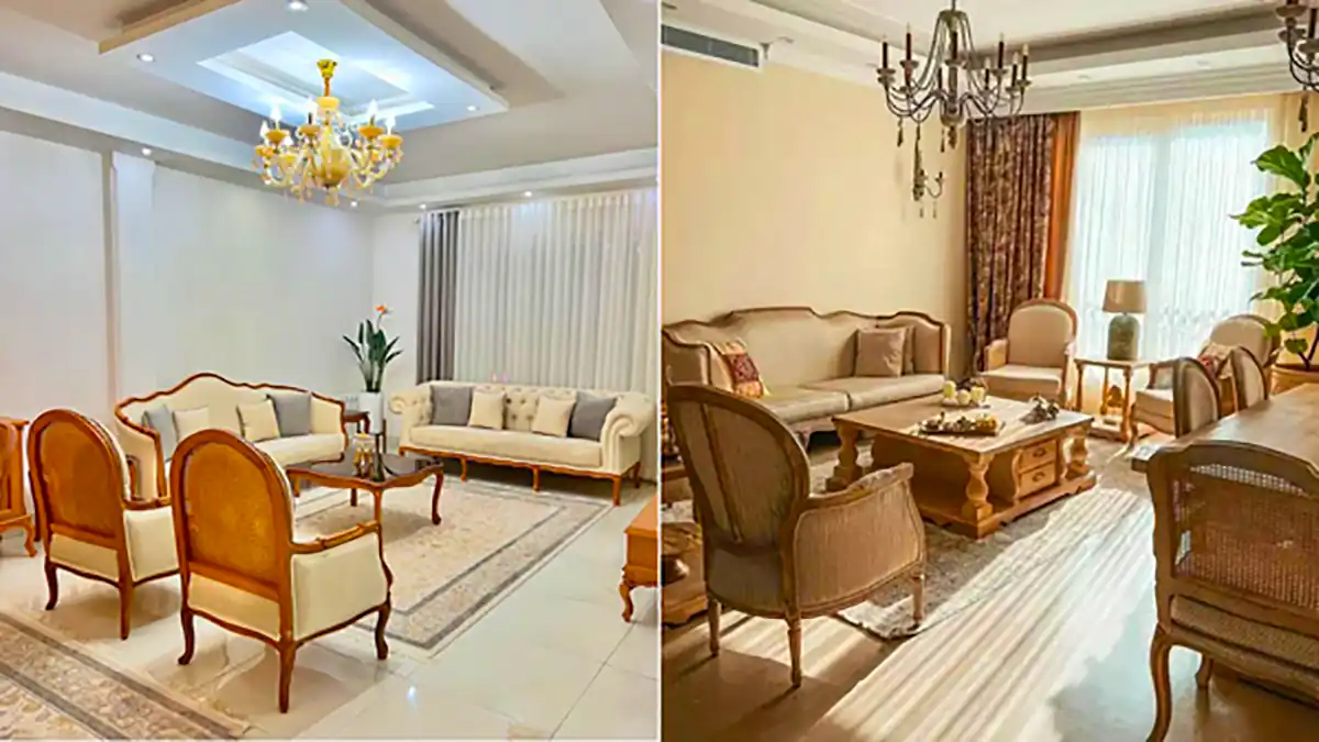 چیدمان مبلمان پذیرایی