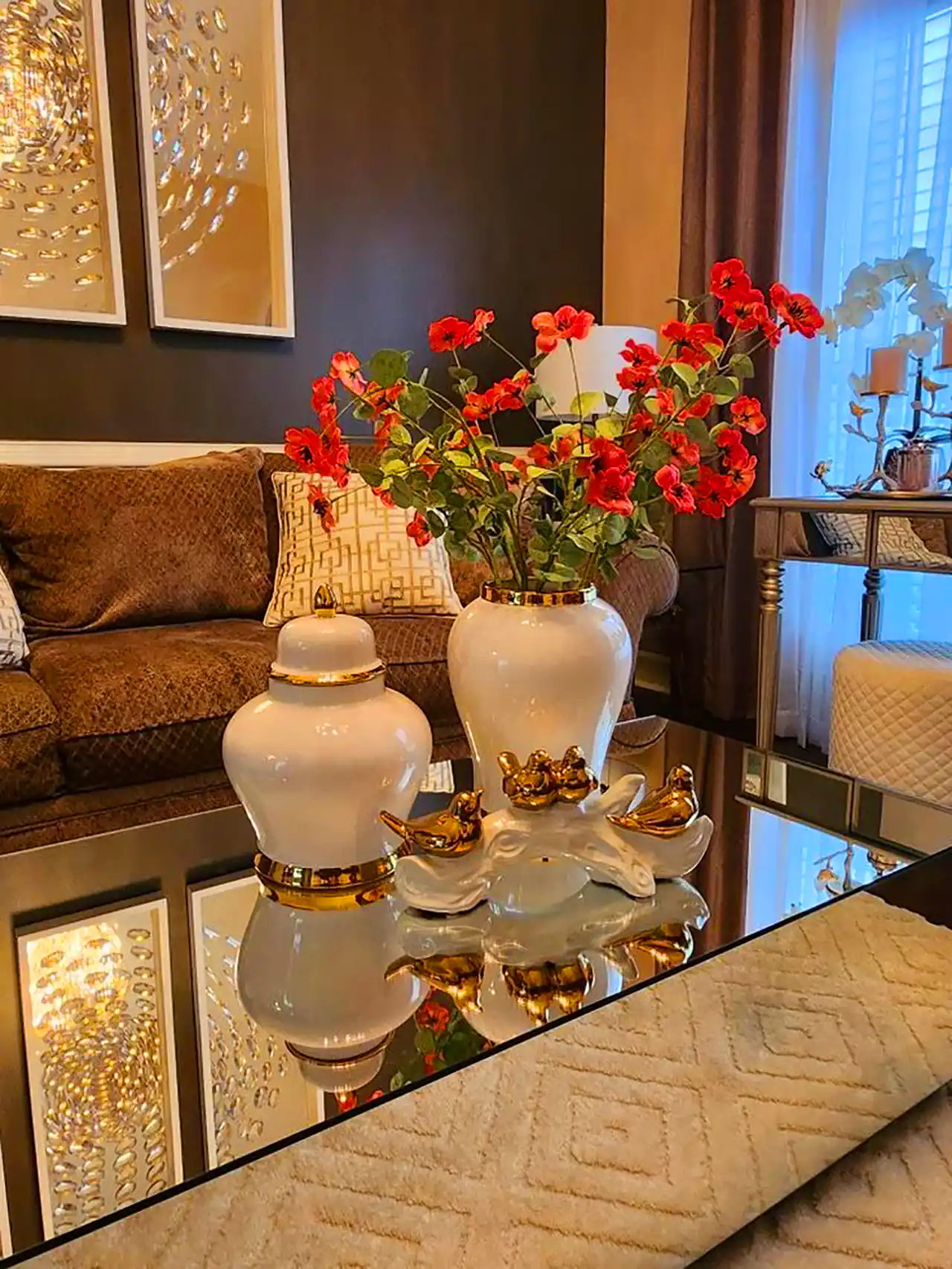 چیدمان یونیک برای روی میز عسلی