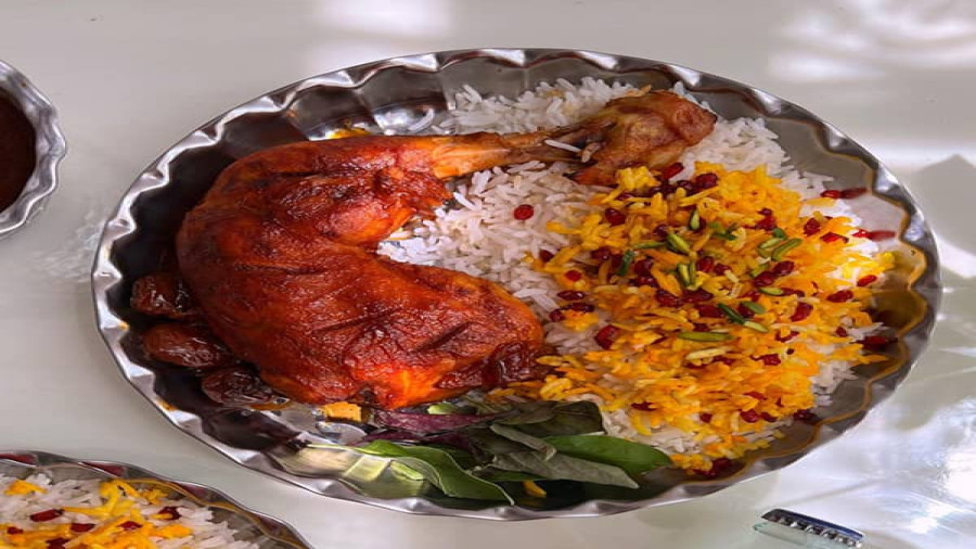 آموزش آشپزی ٫ پلو مرغ با سس انار بی نظیر