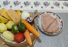 طرز تهیه تاس کباب مرغ با کدو حلوایی بدون یک قطره روغن