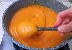 طرز تهیه حلوا مسقطی عربی/ مقوی و مخصوص ماه رمضان