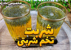 طرز تهیه شربت تخم شربتی برا ماه رمضان | تخم شربتی نوشیدنی خنک و ضد عطش افطار