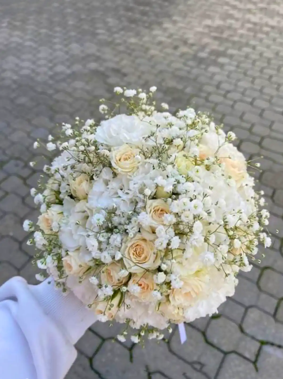 دست گل رنگی عروس