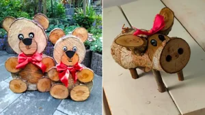 دکوری چوبی دستساز عروسکی