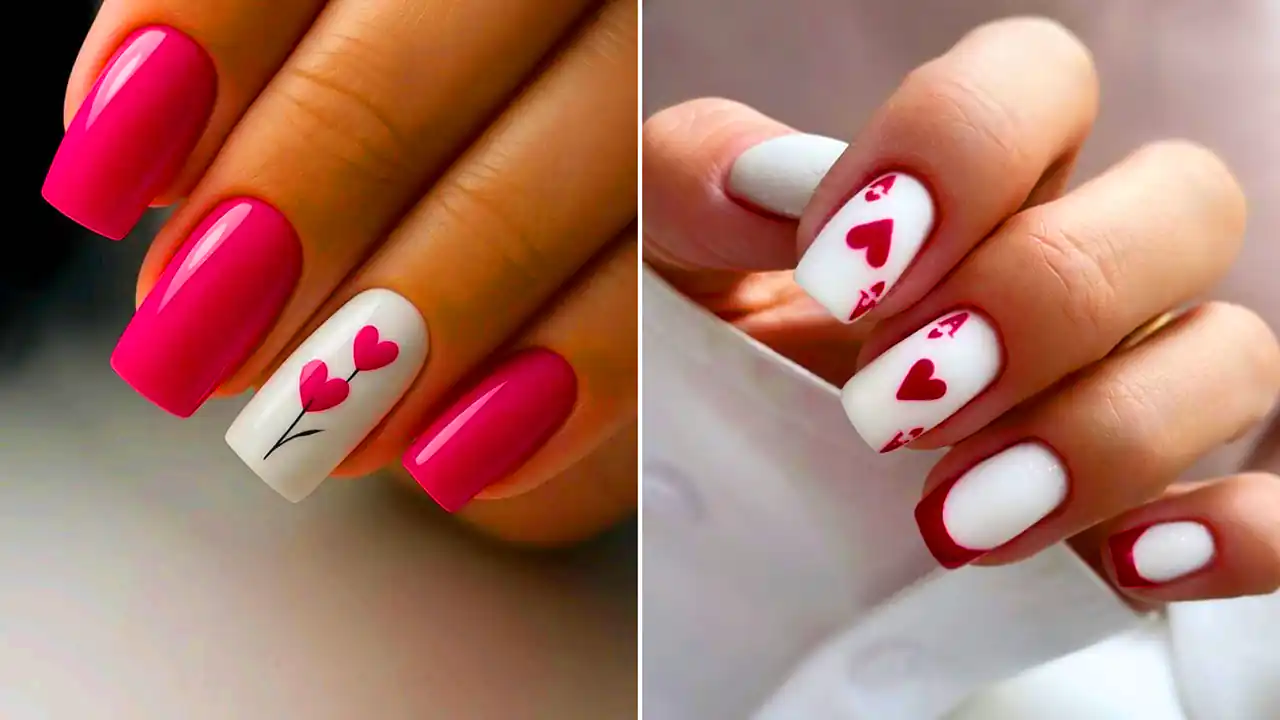 دیزاین ناخن جذاب و ساده