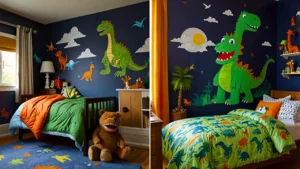 دیزاین اتاق کودک با تم دایناسوری