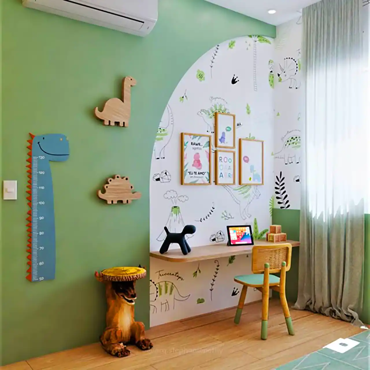 دیزاین اتاق کودک با تم دایناسوری