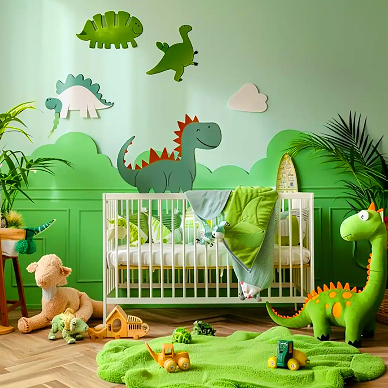 دیزاین اتاق کودک با تم دایناسوری