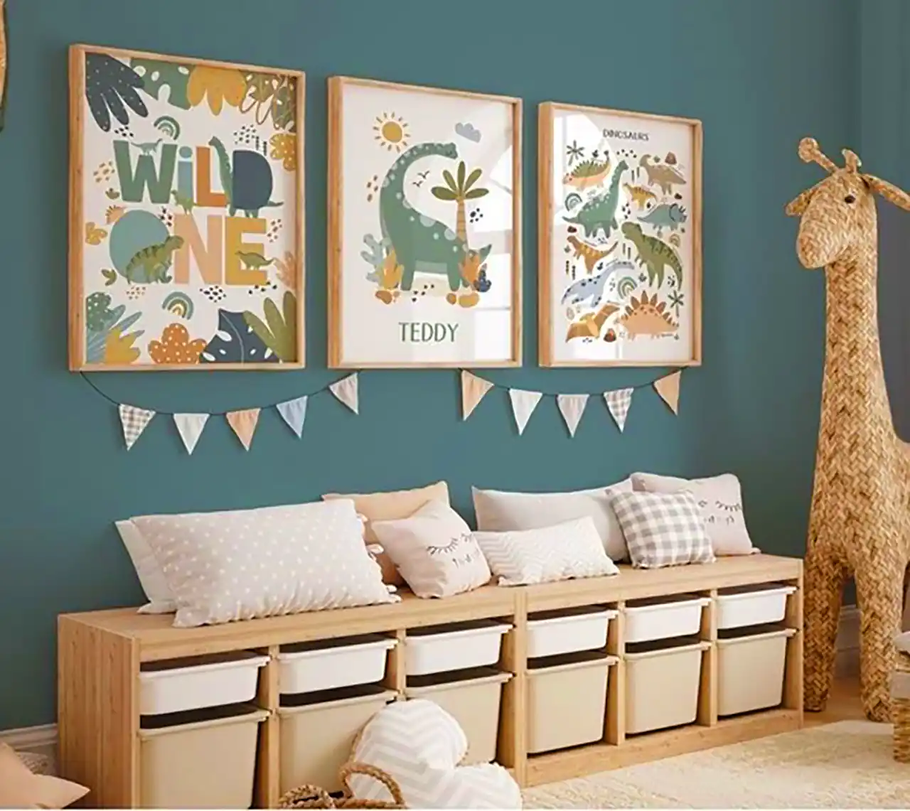 دیزاین اتاق کودک با تم دایناسوری