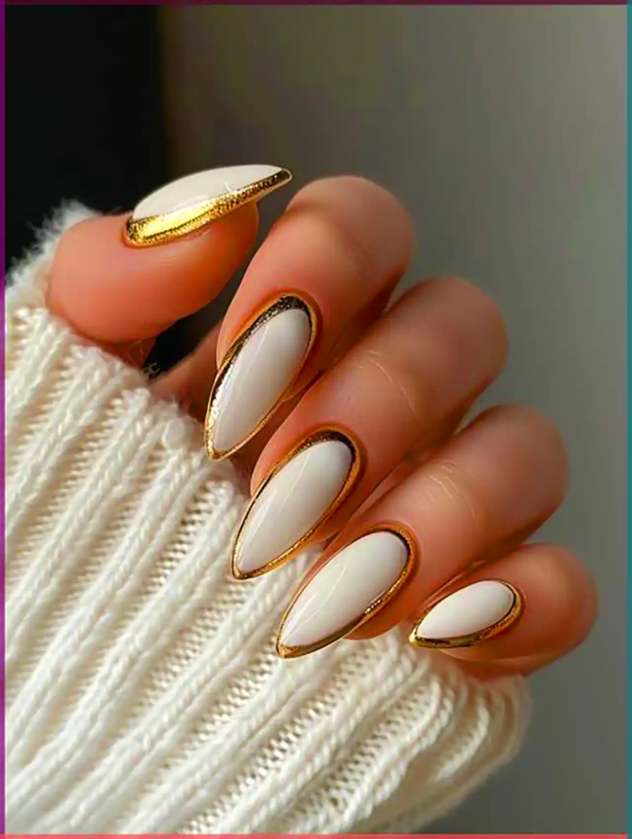 دیزاین ساده و شیک ناخن 