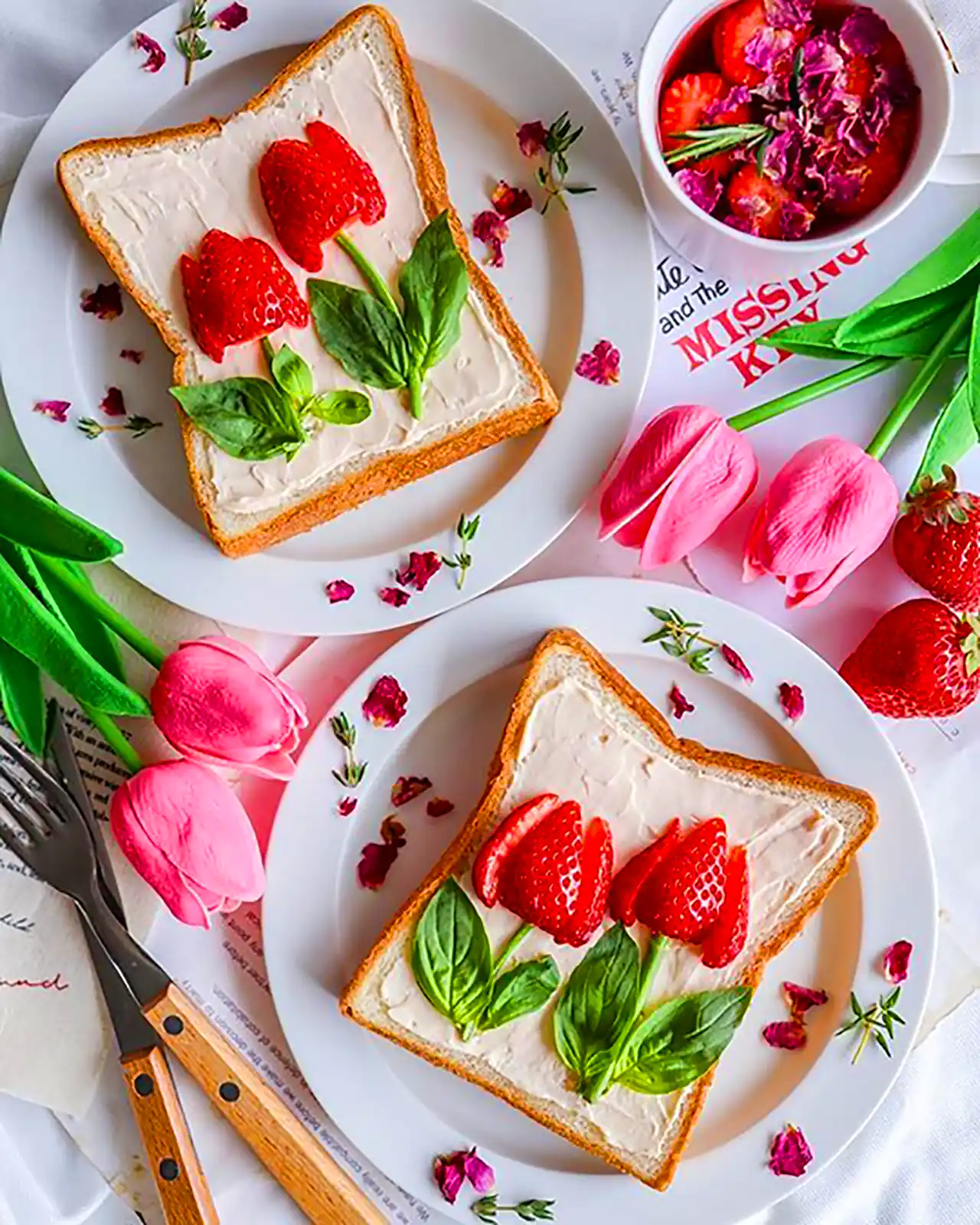 دیزاین صبحانه با نان تست