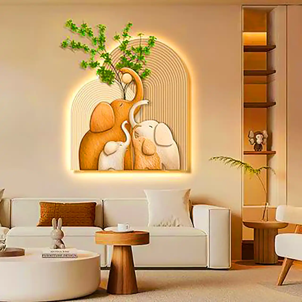 دیزاین جذاب برای دیوار آپارتمان