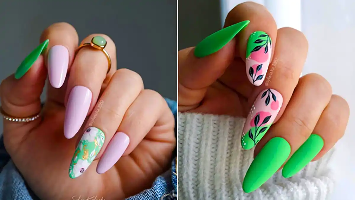 دیزاین ناخن نئونی جدید