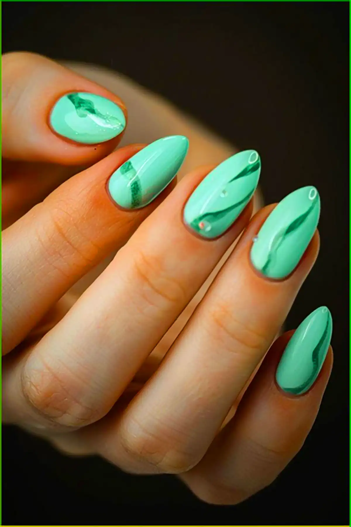 دیزاین ناخن نئونی جدید