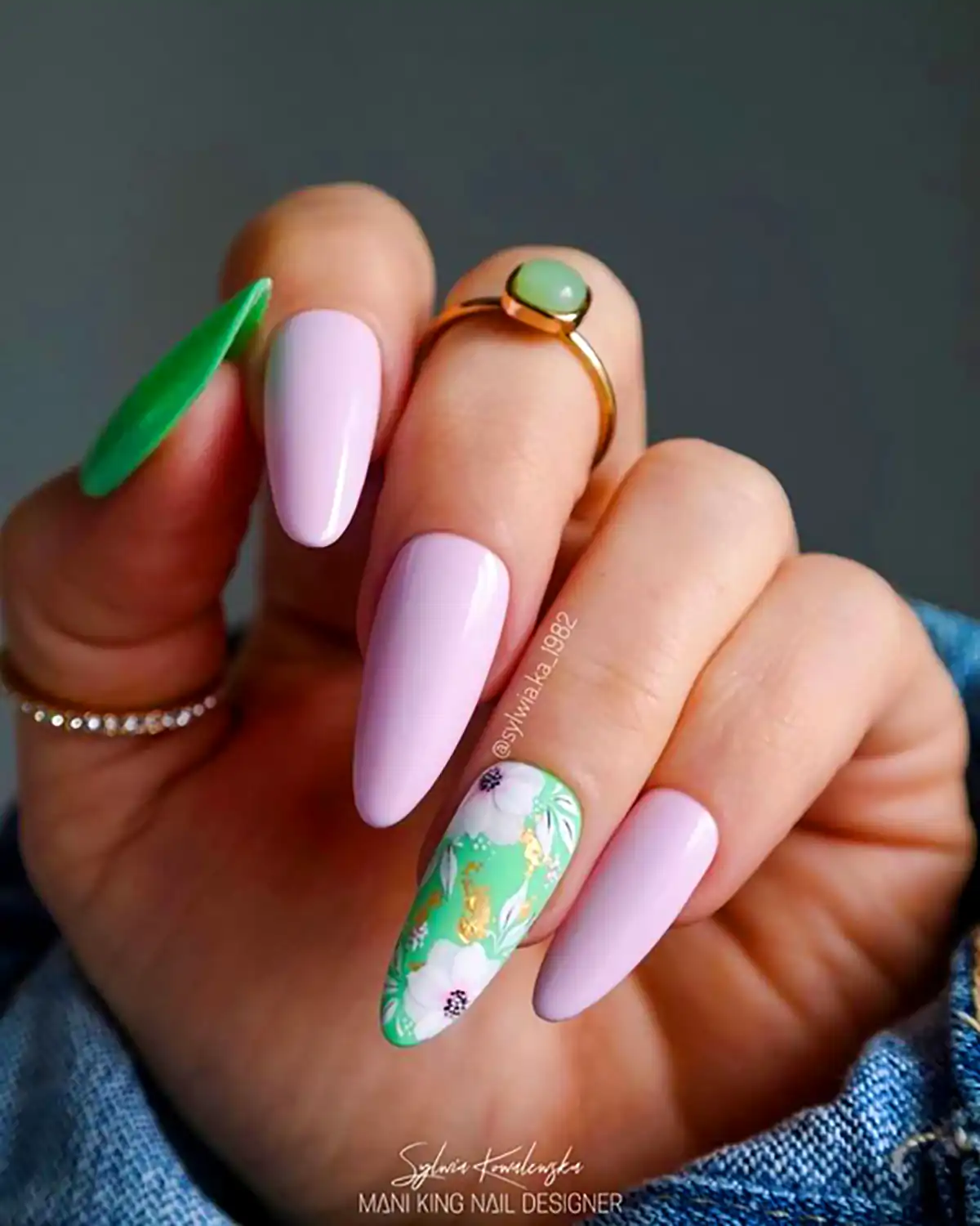 دیزاین ناخن نئونی جدید